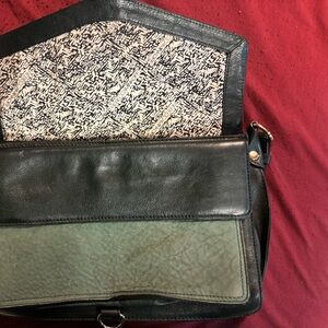 Rebecca Minkoff Black and Green Shoulder Bag